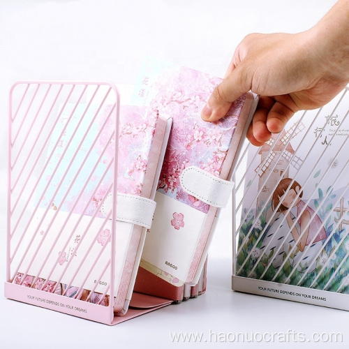 simple geometry table top storage decoration book holder